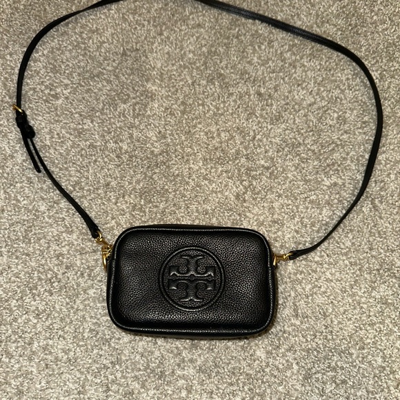 Tory Burch Black Pebbled Leather Crossbody - Picture 2 of 2